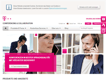 Tablet Screenshot of konferenzen.telekom.de